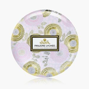 Voluspa Panjore Lychee Tin Three-Wick Candle